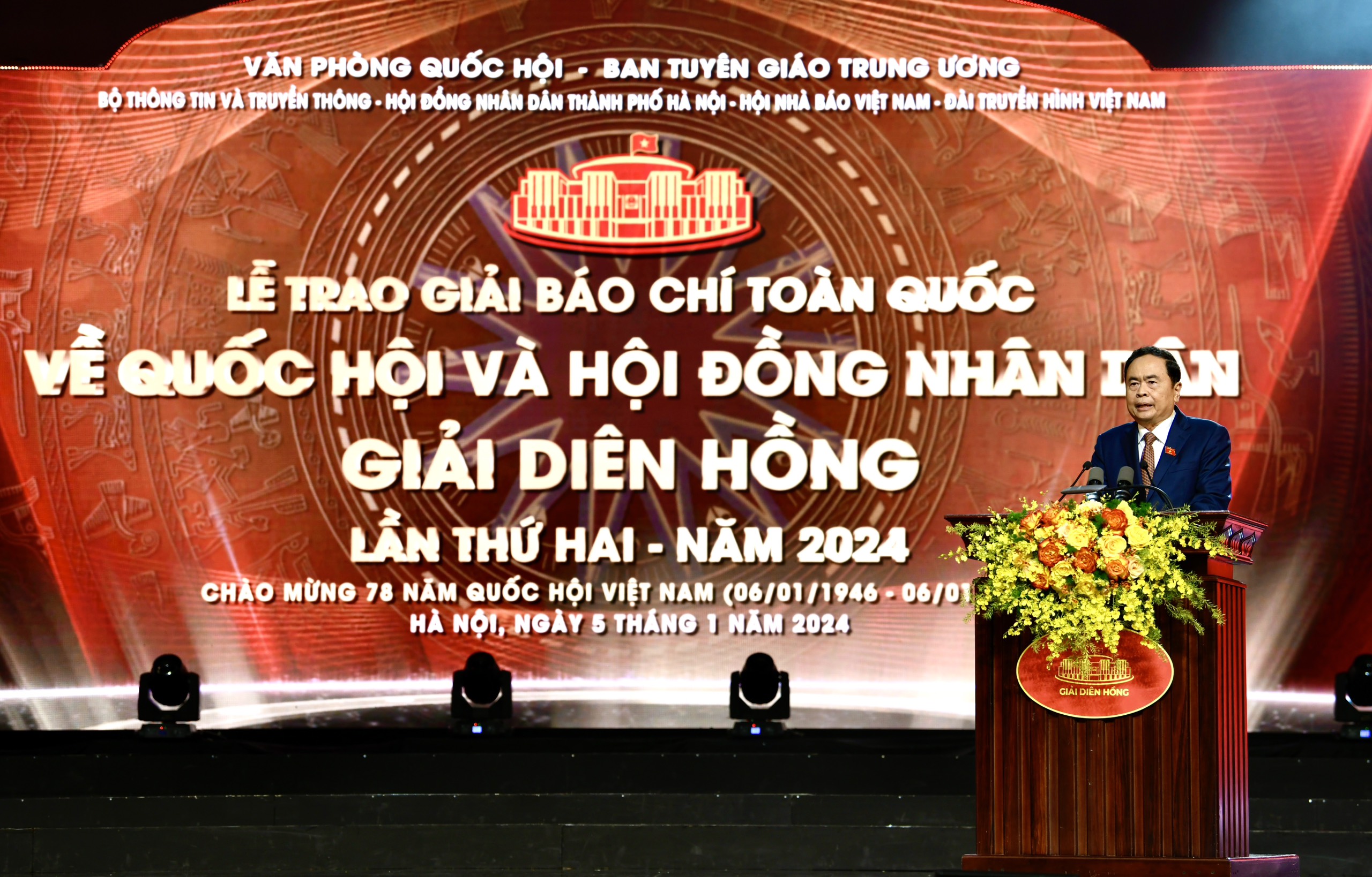 Phát biểu của Phó Chủ tịch Thường trực Quốc hội Trần Thanh Mẫn tại Lễ trao Giải Diên Hồng lần thứ hai - Năm 2024